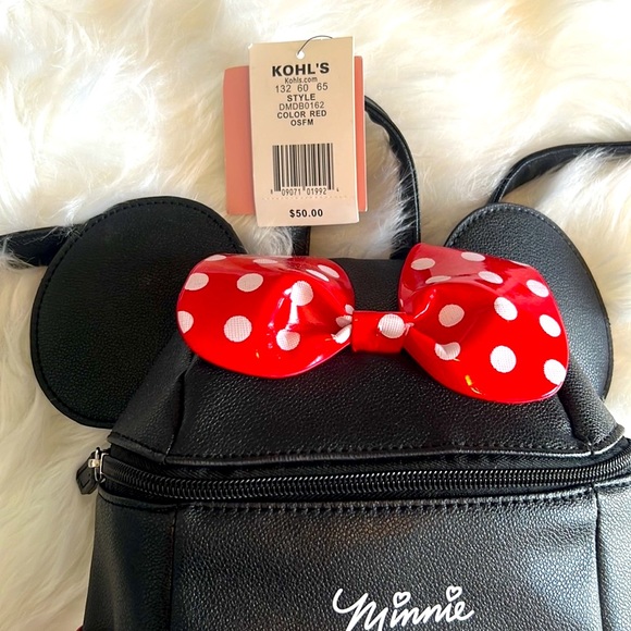 DISNEY SET MICKEY AND MINNIE BACKPACKS PLUS FREE WALLET! - Picture 4 of 17